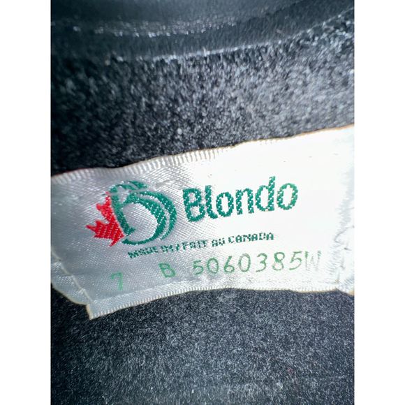 Blondo 40 Waterproof Black Ankle Boot Zip-Up Heel - Women's Size 37 - Picture 6 of 8